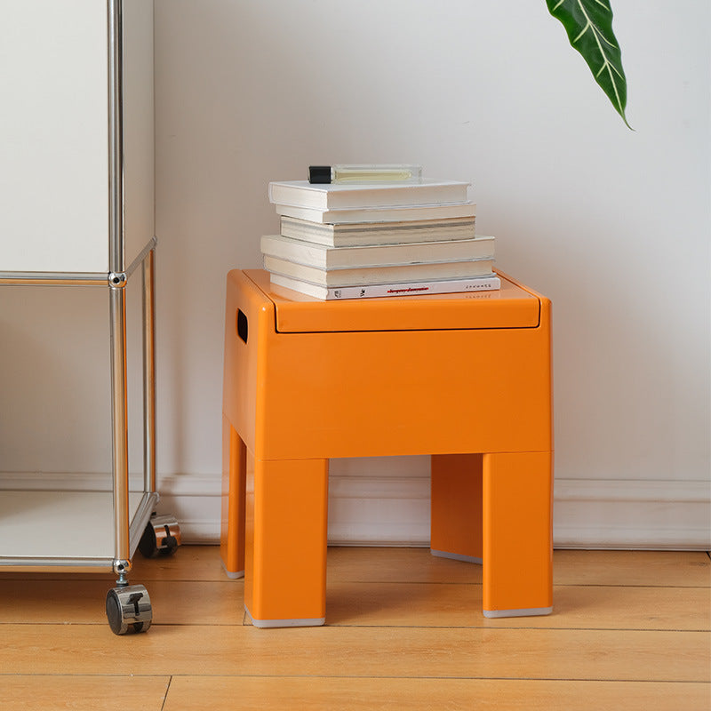 Contemporary Backless Plastic Chair
