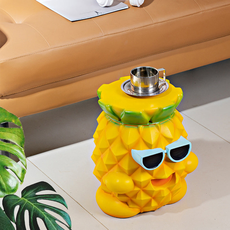 Contemporary Pineapple Resin Coffee Table