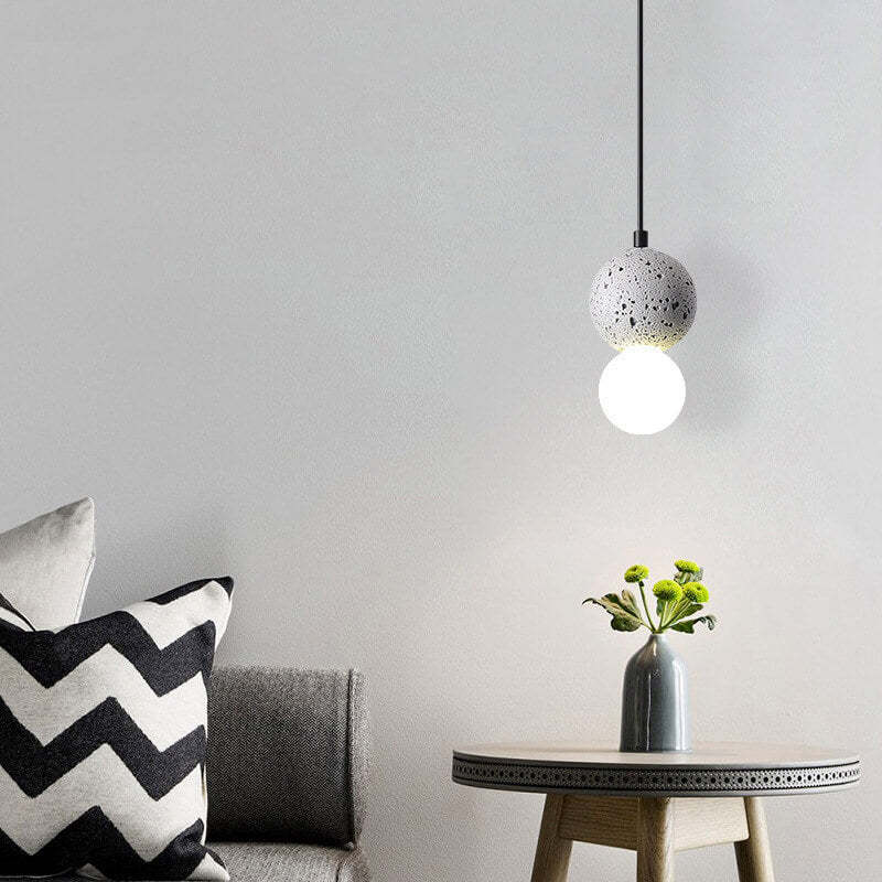 Scandinavian Orb Terrazzo Pendant Light