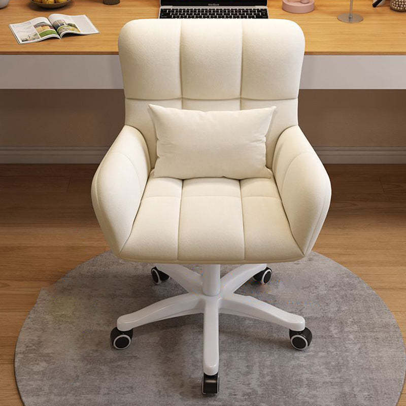 Nordic Velvet Swivel Height-Adjustable Desk Chair