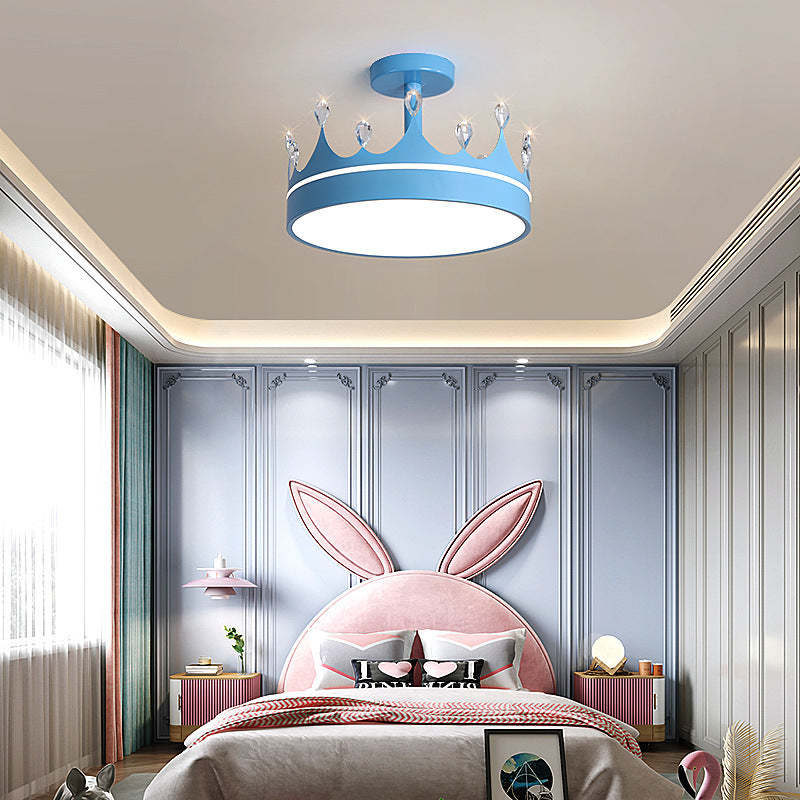 Cartoon Crown LED Kids Ceiling Light