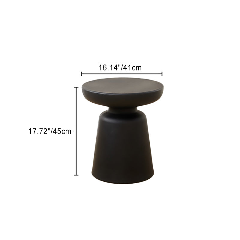 Scandinavian Mushroom End Table — Light Gray