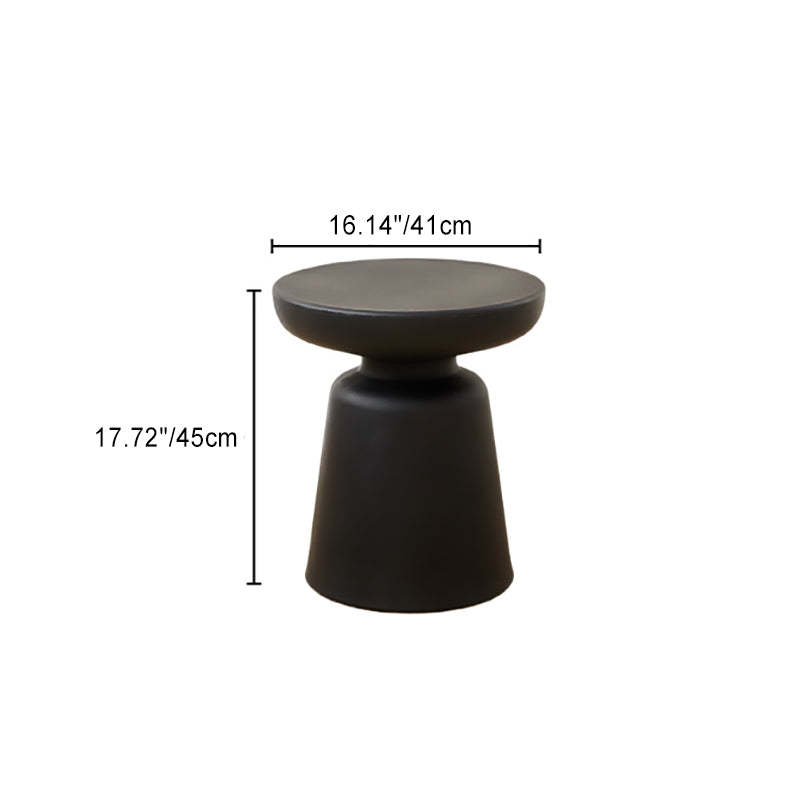 Scandinavian Mushroom End Table — Light Gray