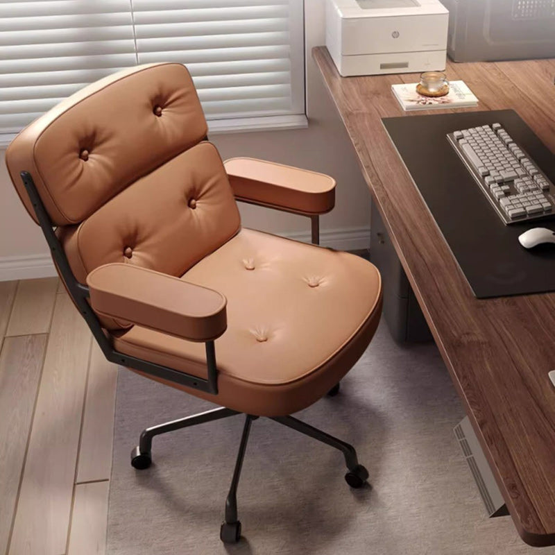 Modern PU Leather Steel Desk Chair