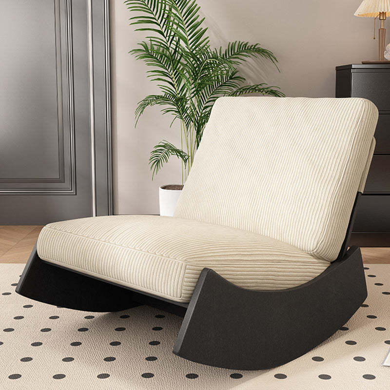Nordic Corduroy Wood Recliner