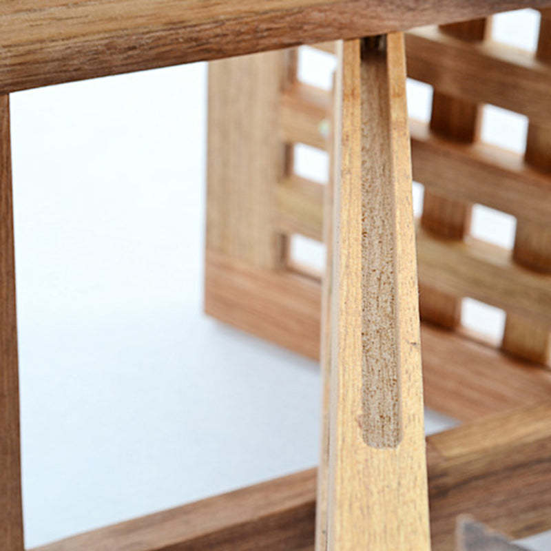 Minimalist Square Solid Wood Collapsible Coffee Table