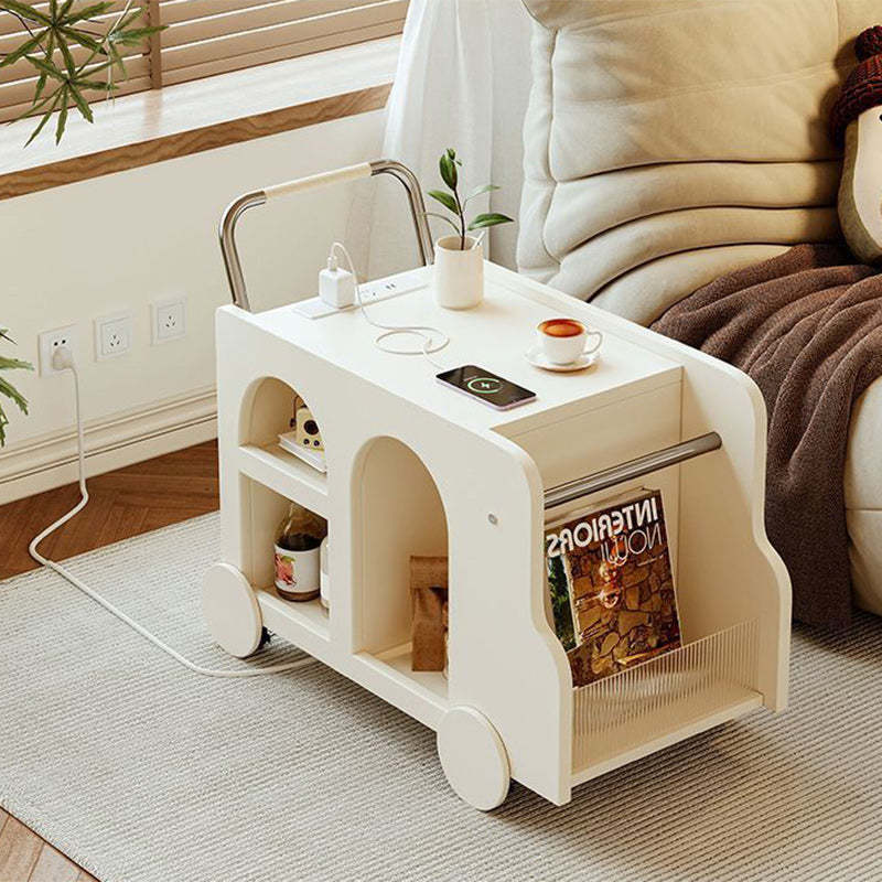 Nordic Trolley Metal Acrylic Side Table