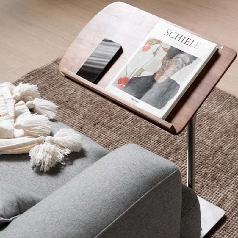 Nordic Cylindrical Solid Wood Steel Side Table
