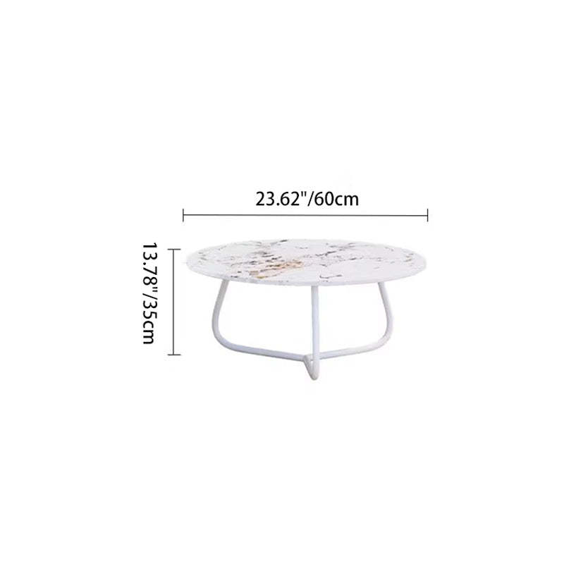 Boho Waterproof Rattan Rope Round Outdoor Side Table