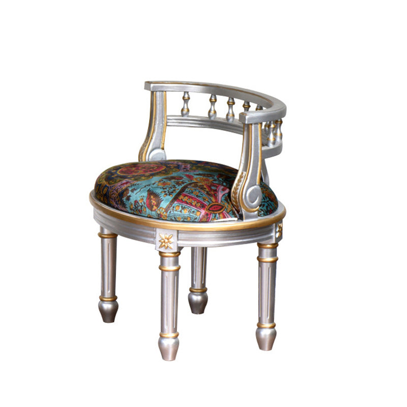 European Carved Birch Engineered Wood Coffee Table Set