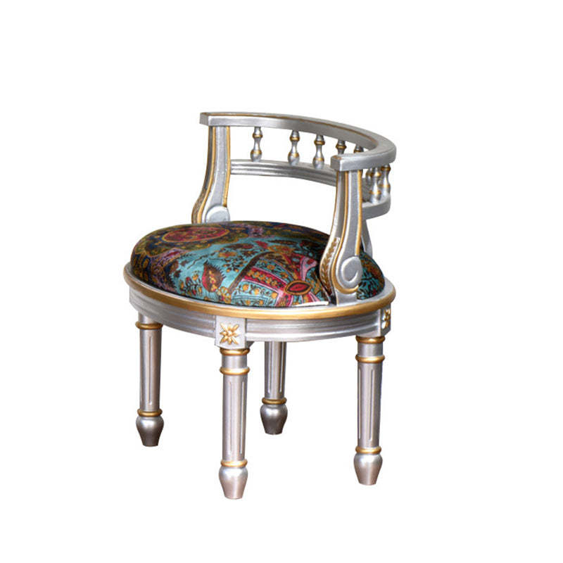 European Carved Birch Engineered Wood Coffee Table Set