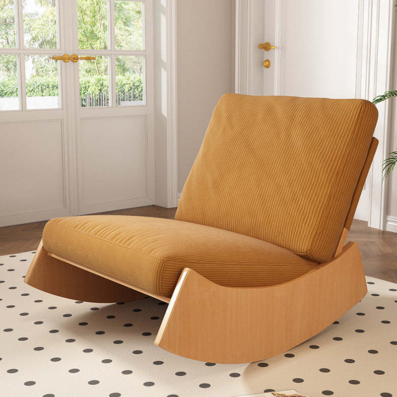 Nordic Corduroy Wood Recliner