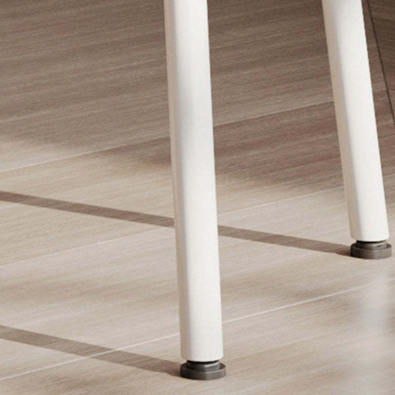 Contemporary Bow Lambswool Iron Vanity Stool