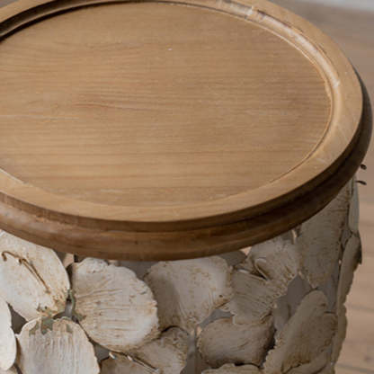 Modern Art Deco Petals Wood Coffee Table