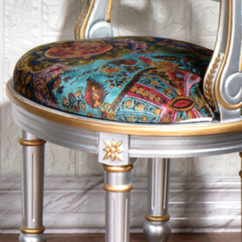 European Carved Birch Engineered Wood Coffee Table Set