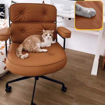 Modern PU Leather Steel Desk Chair