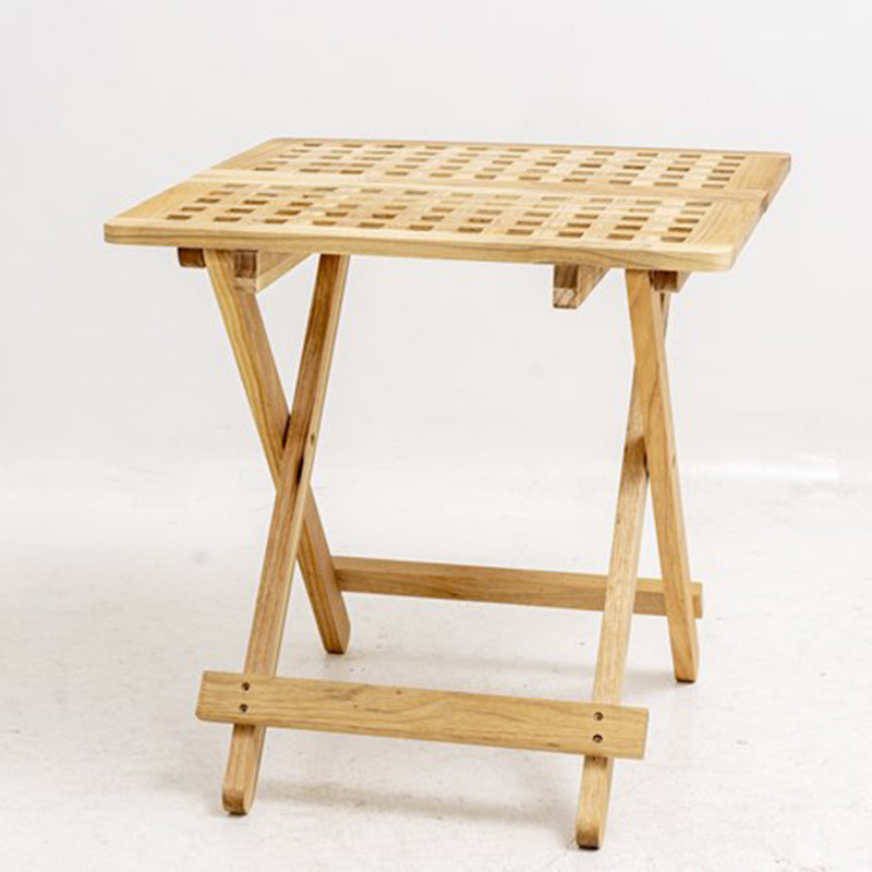 Minimalist Square Solid Wood Collapsible Coffee Table