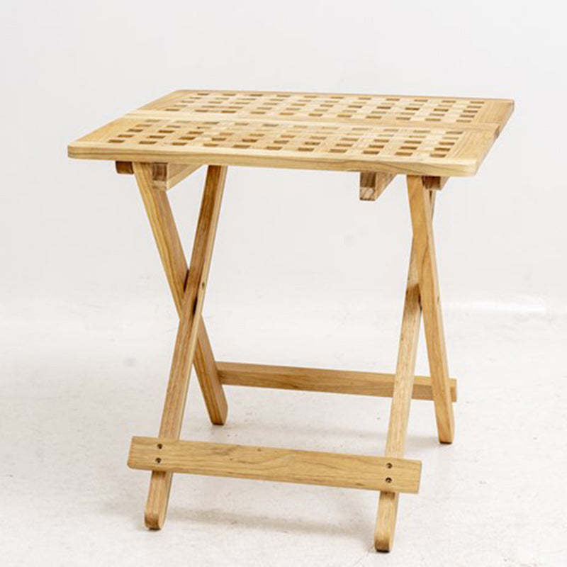 Minimalist Square Solid Wood Collapsible Coffee Table