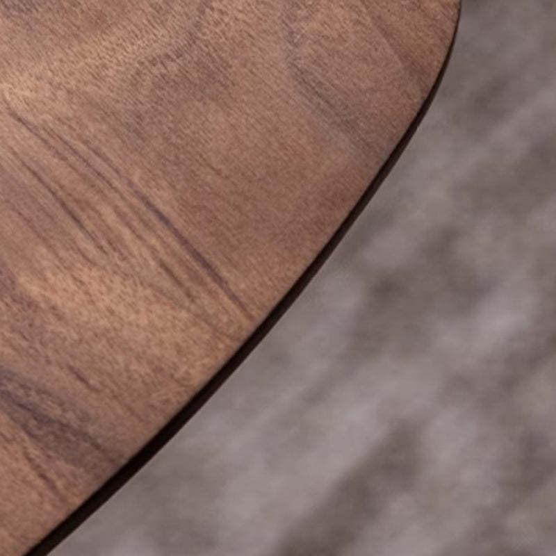 Nordic Cylindrical Solid Wood Steel Side Table