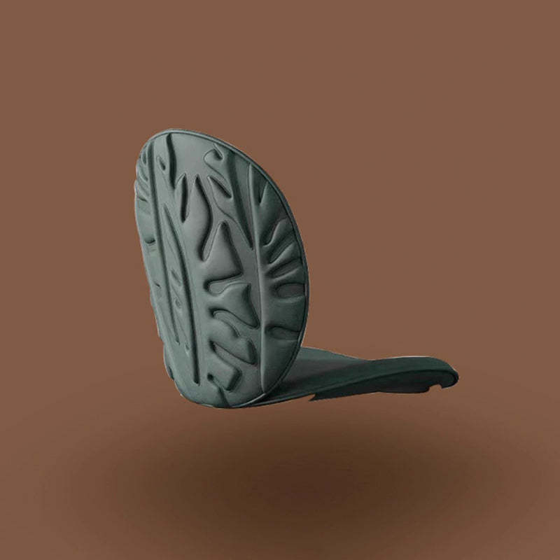 Modern Oval Microfiber Leather Steel Dining Chair