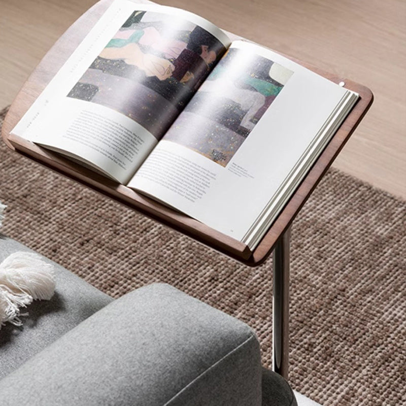 Nordic Cylindrical Solid Wood Steel Side Table