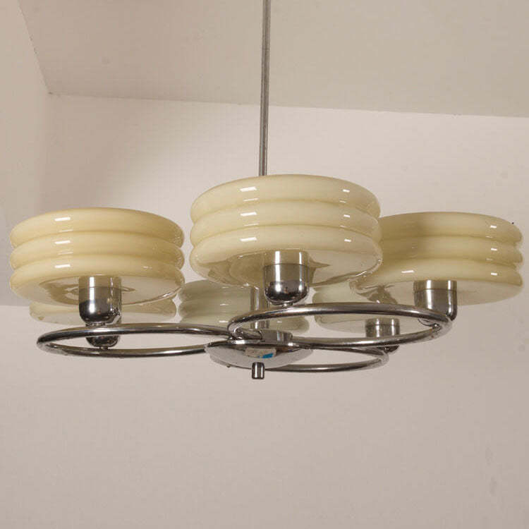 Circle glass chandeliers for hallway — Green / 220V-240V (UK/AU)