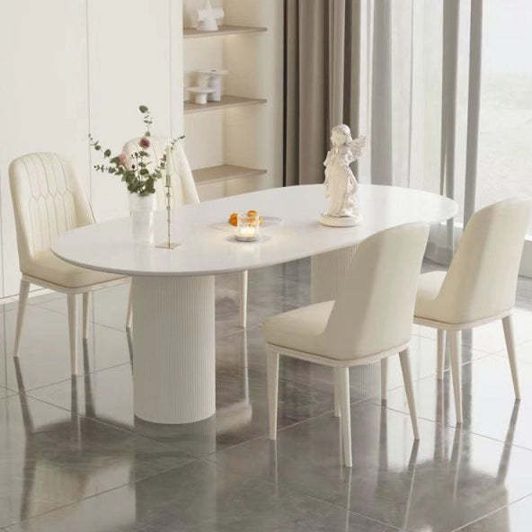 Minimalist PU Leather Steel Dining Chair
