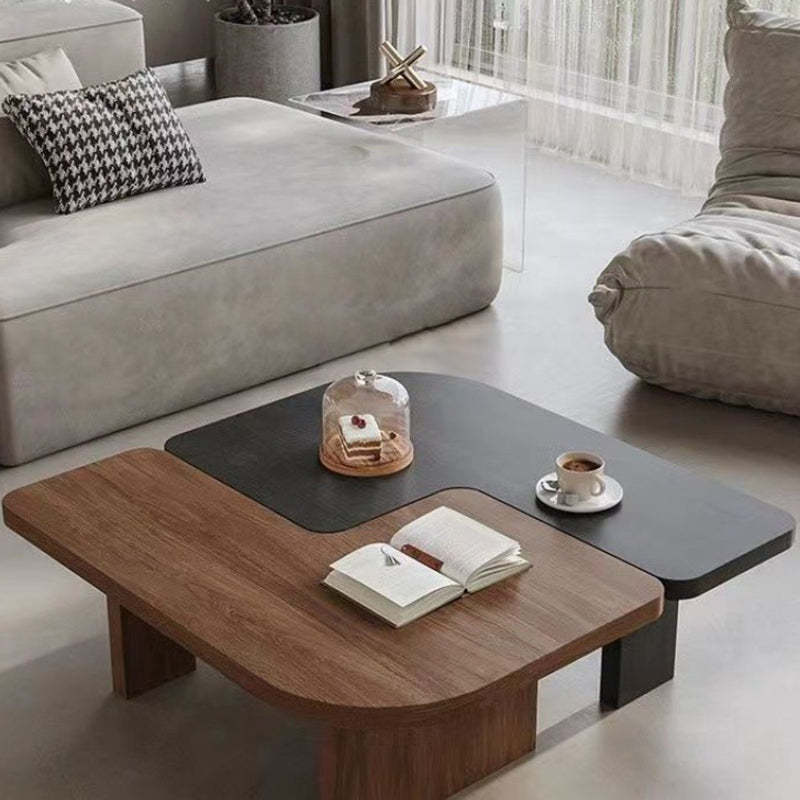 Lighom traditional rectangular pine walnut end & side tables