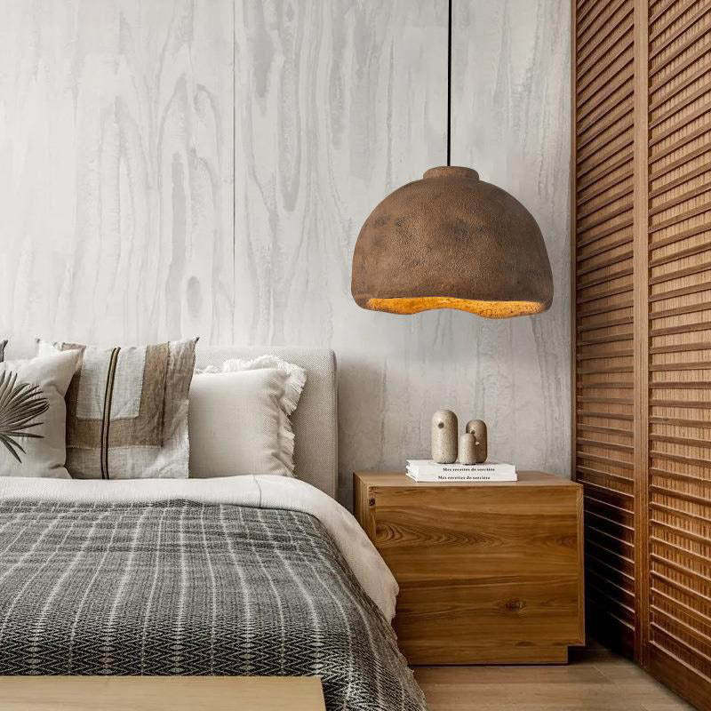 Nordic Rough Rock Semicircular Pendant Light