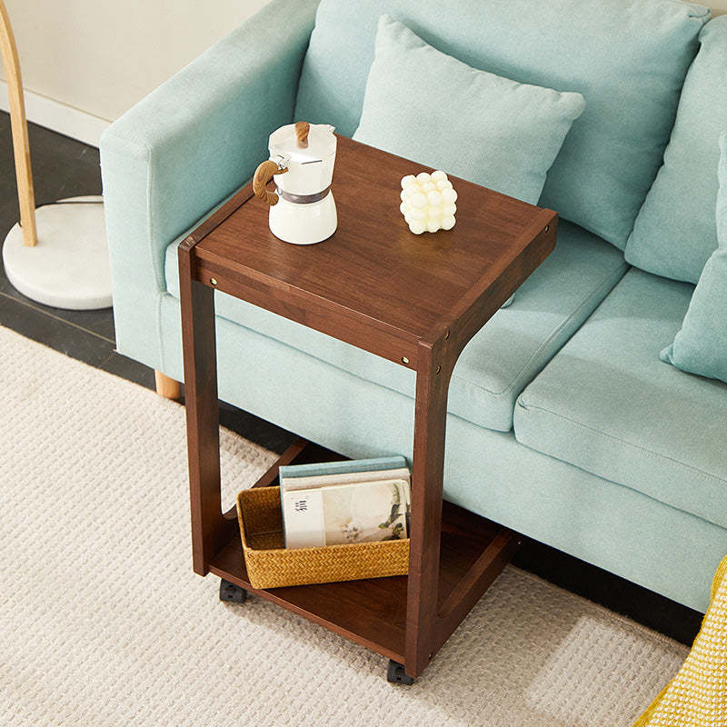 Minimalist Wood Side Table 2-Tier