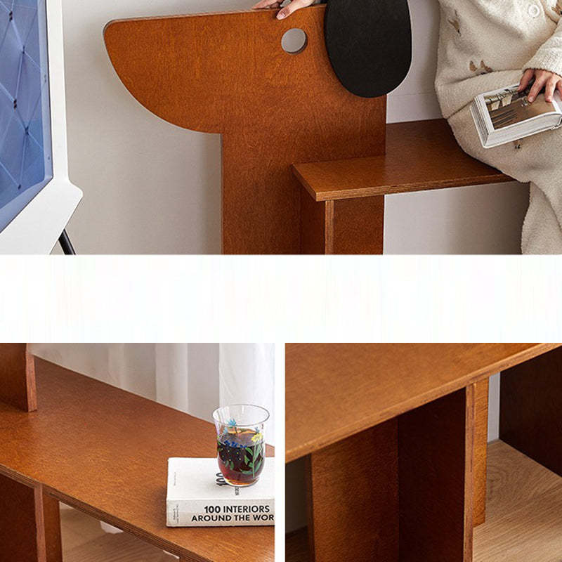 Contemporary Dog Rectangular Wood Chair