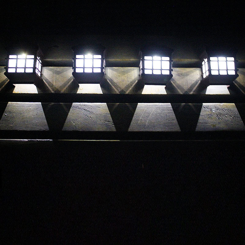 Courtyard Window Pane Solar LED Outdoor Wall Sconce