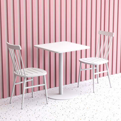 Scandinavian Square Steel Armchair