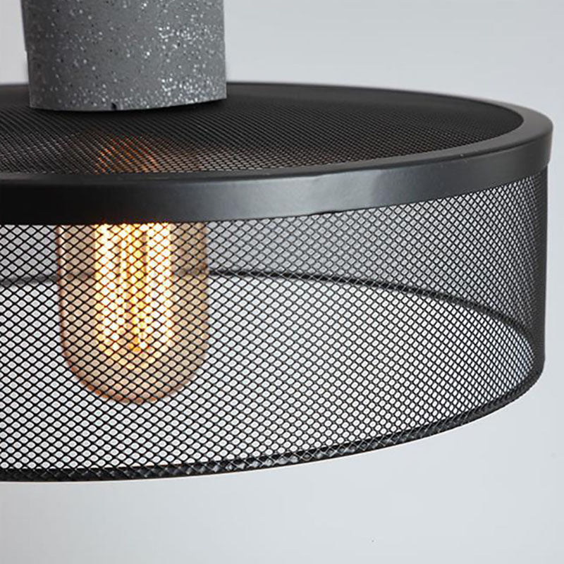 Industrial Tapered Cement Iron Pendant Light