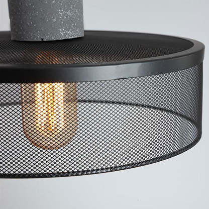 Industrial Tapered Cement Iron Pendant Light