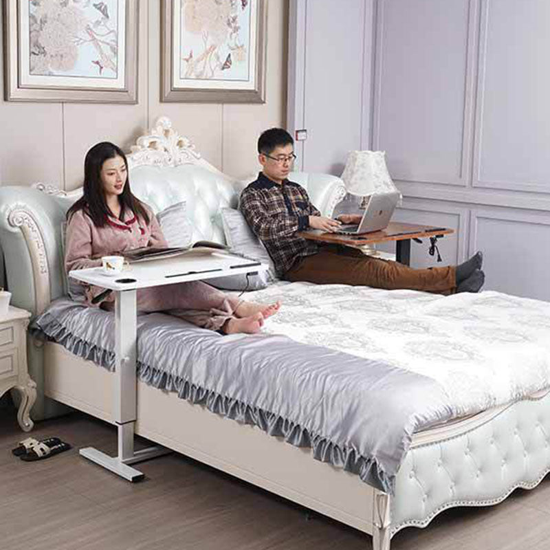 Minimalist Rectangular Wood Metal Foldable End Table