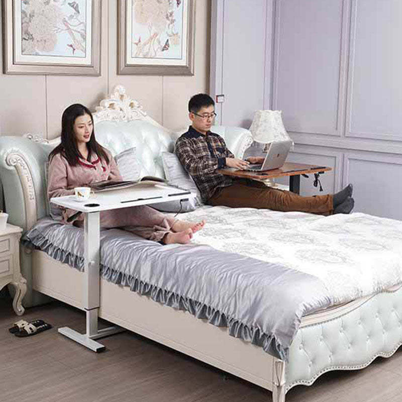 Minimalist Rectangular Wood Metal Foldable End Table