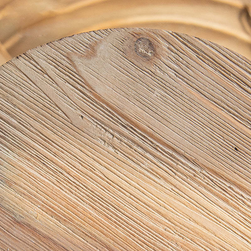 Vintage Carved Cedar Magnesium Tray Table