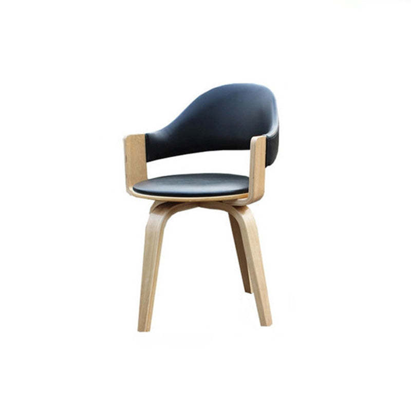 Nordic PU Leather Ergonomic Swivel Desk Chair