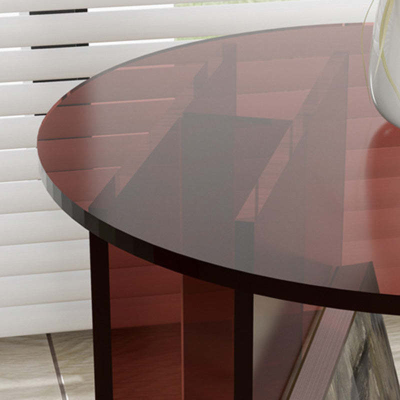 Nordic Curved Acrylic Storage End Table