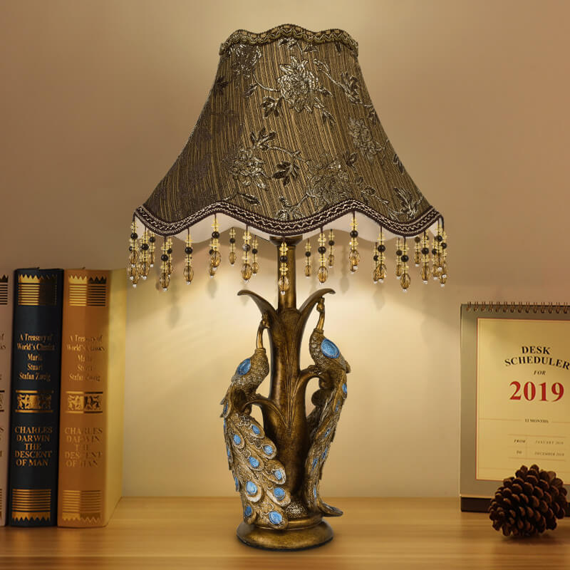 Modern Luxury Retro Tassel Resin Lamp
