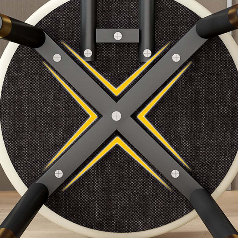 Nordic PU Leather Round Vanity Stool