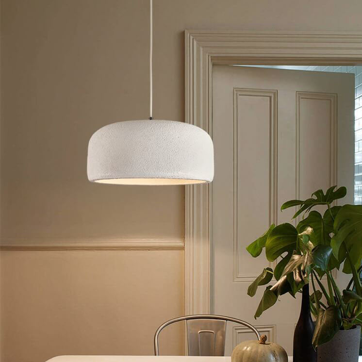 Japanese Matte Resin Dome Pendant Light