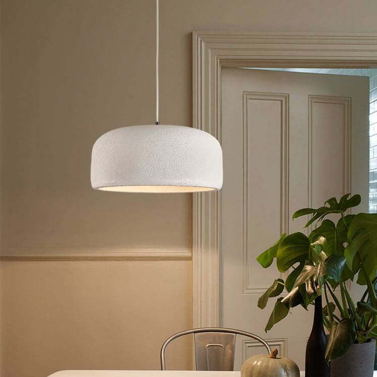 Japanese Matte Resin Dome Pendant Light