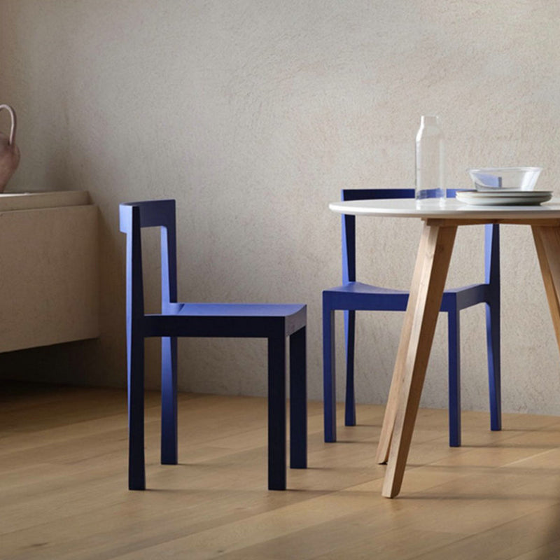 Minimalist Rectangular Wood Chair