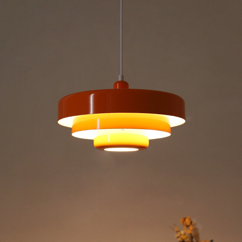 Nordic Vintage Multi-Layer Metal Pendant Light