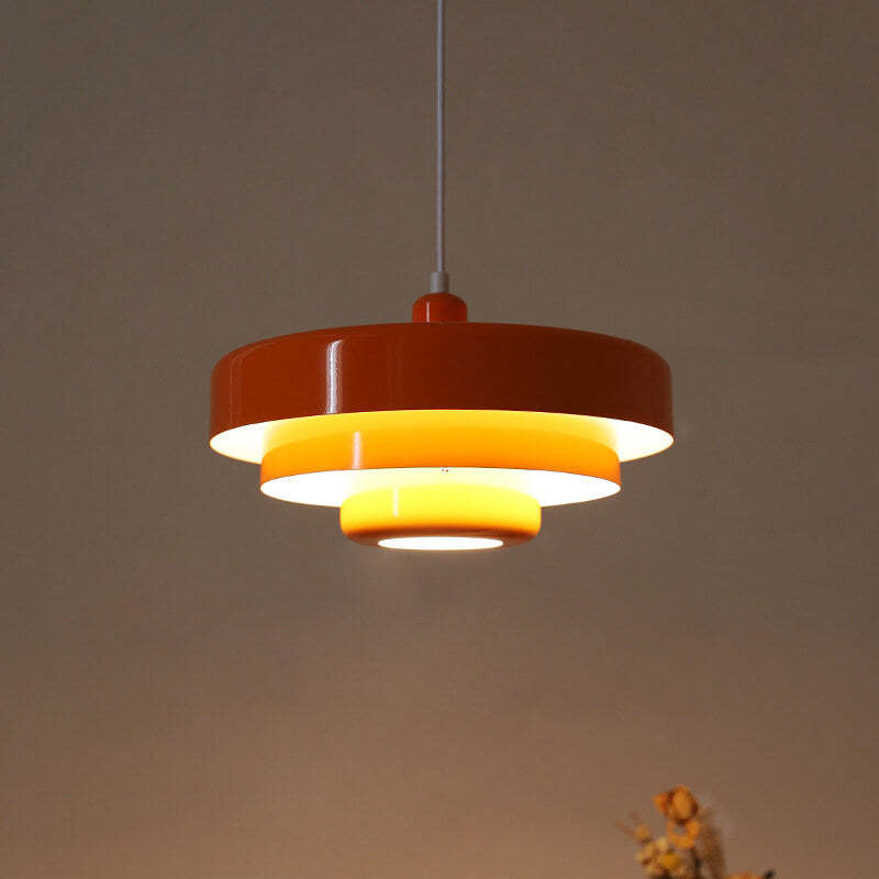 Nordic Vintage Multi-Layer Metal Pendant Light