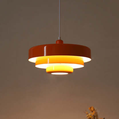 Nordic Vintage Multi-Layer Metal Pendant Light