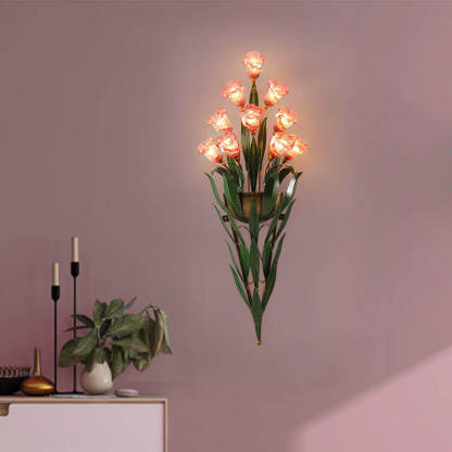 Minimalist Glass Flower Wall Sconce