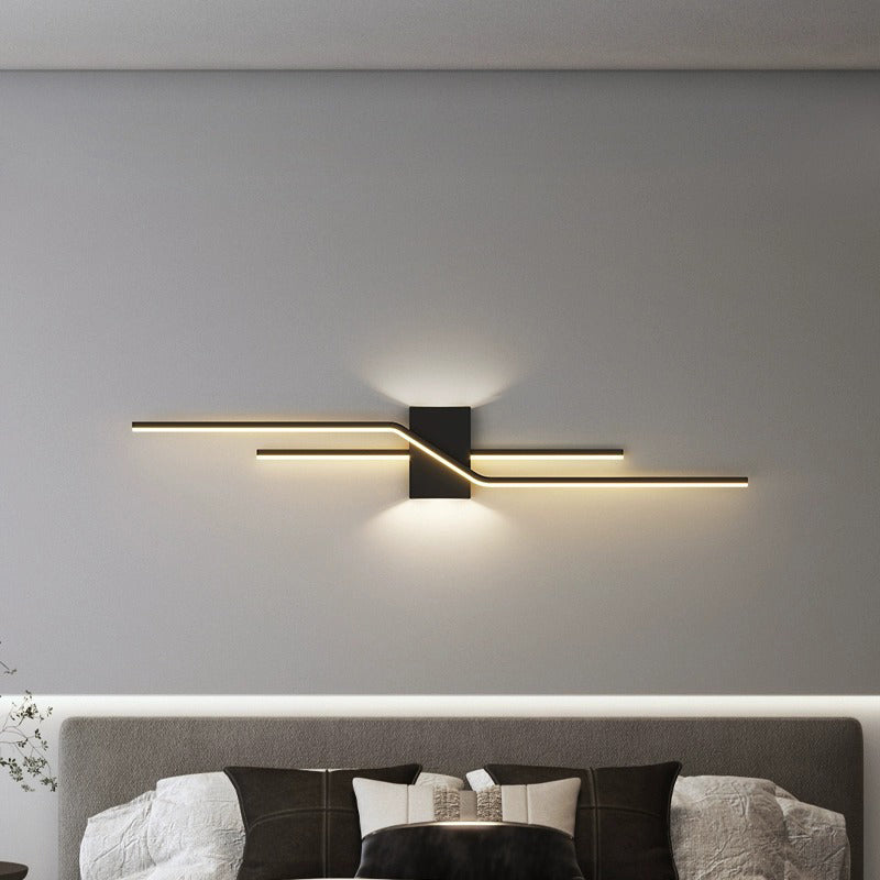 Minimalist Aluminum Geometric Straight Line LED Sconce